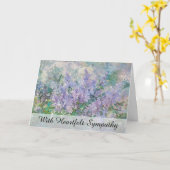 Carte *~* Fleur violet peinture TV2 Sympathy Love Light (Fleur jaune)