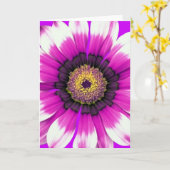 Carte Fleur violette (Fleur jaune)