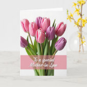 Carte Fleur Violette Chevron (Fleur jaune)