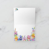 Carte Fleur violette de jardin en fleurs (Intérieur)