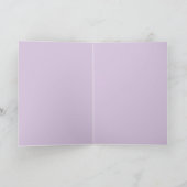 Carte Fleur violette de pensée Nom de fille florale Anni (Intérieur)