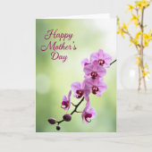 Carte Fleur Violette Mate (Fleur jaune)