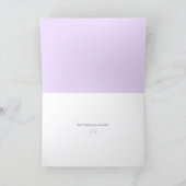 Carte Fleur Violette Pensées pour Toi (Intérieur)