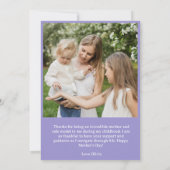 Carte Fleur Wreath Fête des mères Photo (Dos)