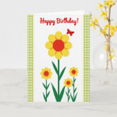 Carte Fleuraison d'Été Douce (Fleur jaune)