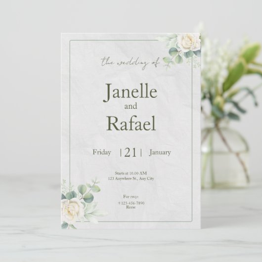 Carte Fleurie (Debout devant)