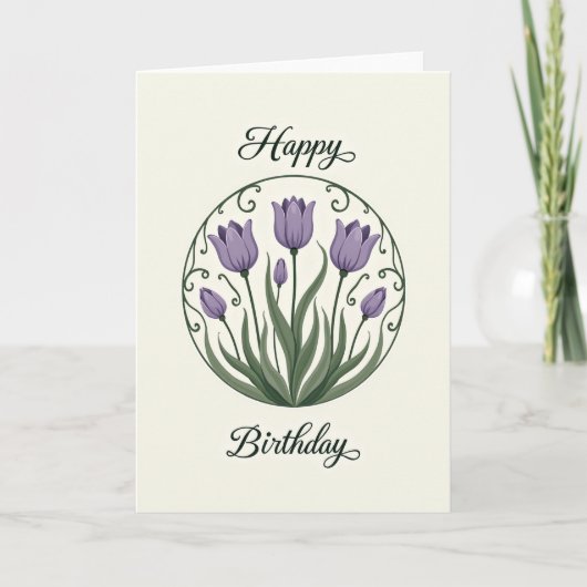 Carte Fleurie Anniversaire Bloom (Devant)