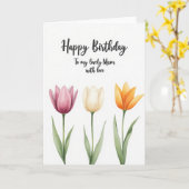 Carte Fleurie Aquarelle Bloom (Fleur jaune)