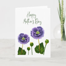Carte Fleurie Aquarelle Bonne Fête Des Mères