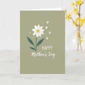 Carte Fleurie d'Affection pour Maman (Fleur jaune)