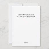 Carte Fleurie de Lavande Violette Joyeuse Fête des (Dos)