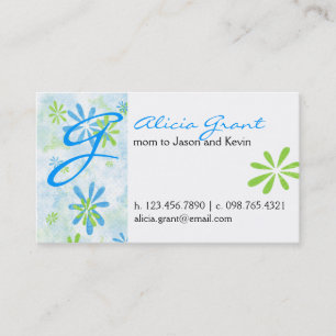 Carte fleurie de maman