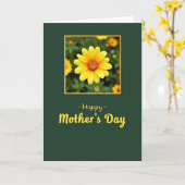 Carte Fleurie Emeraude Bloom (Fleur jaune)