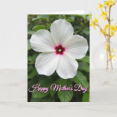 Carte Fleurie Fuschia en Fleurs (Fleur jaune)