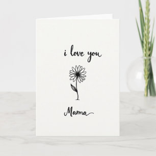 Carte Fleurie Je T'Aime Maman