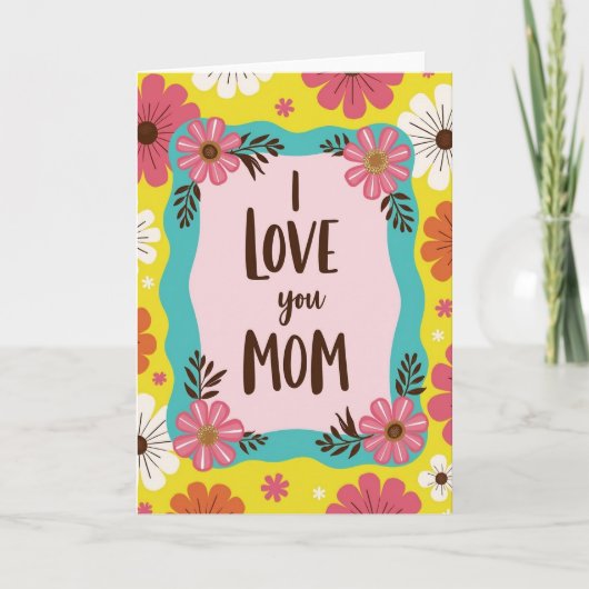 Carte Fleurie pour Maman (Devant)