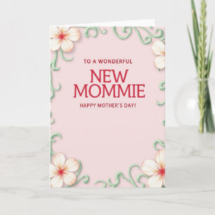 Carte Fleurie pour Nouvelles Mamans