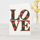 Carte Fleurie Simple Amour (Fleur jaune)
