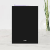 Carte fleurir en violet (Dos)