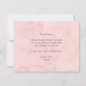 Carte Fleuriste: Accepterez-Vous d'Être Ma Demoise (Dos)