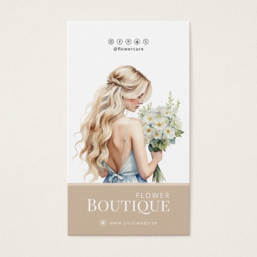 Carte fleuriste Hang Tag (Devant)