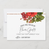 Carte Fleuriste Tropical Breeze - Veux-tu être ma  (Devant)