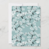 Carte Fleurit Printemps Avec Papillons Bleus (Dos)