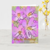 CARTE FLEURS (Fleur jaune)