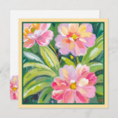 Carte Fleurs (Devant / Derrière)