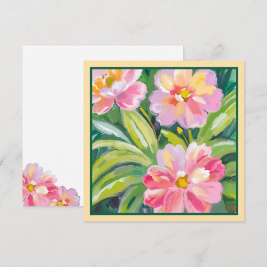 Carte Fleurs (Devant / Derrière)