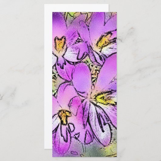 CARTE FLEURS (Devant / Derrière)