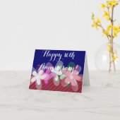 Carte fleurs 10e anniversaire de mariage (Fleur jaune)