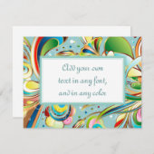 Carte Fleurs à flammes magnifiques (Devant / Derrière)