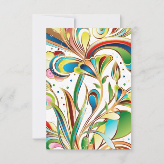Carte Fleurs à flammes magnifiques (Devant)