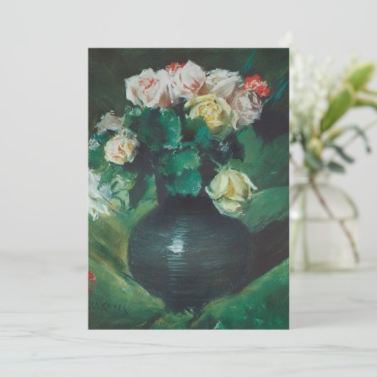 Carte Fleurs (alias Roses) de William Merritt Chase (Debout devant)