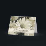Carte Fleurs Ami et son anniversaire de femme<br><div class="desc">Bonne carte d'anniversaire mariage pour ami et sa femme avec de jolies fleurs vintages blanches,  et verset chaleureux.</div>
