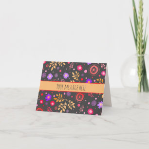 Carte Fleurs amusantesModerne Inspiritisme personnalisé