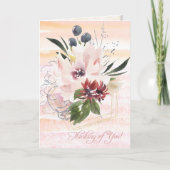 Carte Fleurs Aquarelles (Devant)