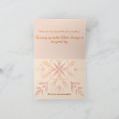 Carte Fleurs aquarelles abstraites chic pour la fête des (Intérieur)