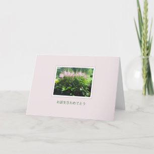 Carte Fleurs Astilbe お 誕 生 日 お め で