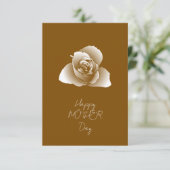 Carte Fleurs aux nuances d'art blanc raffiné (Debout devant)