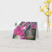 Carte Fleurs avec la lampe (Fleur jaune)