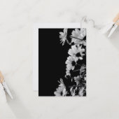 Carte Fleurs B&W (Devant/Arrière en situation)