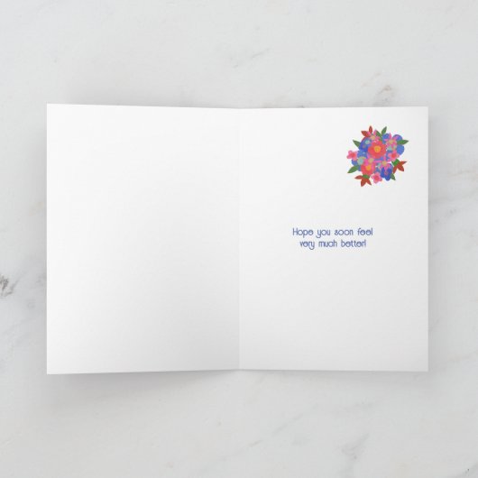 Carte Fleurs Ballons Gnome Get Well Gnome (Intérieur)