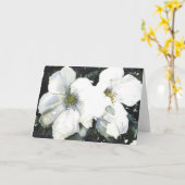 Carte Fleurs blanches (Fleur jaune)