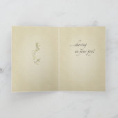 Carte Fleurs blanches félicitations (Intérieur)