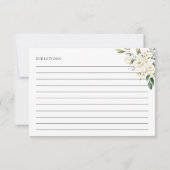 Carte Fleurs blanches, Fleurs de crème, Recette de Fête (Dos)