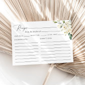 Carte Fleurs blanches, Fleurs de crème, Recette de Fête 