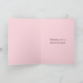 Carte Fleurs blanches roses de Pâques (Intérieur)