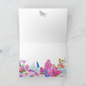 Carte Fleurs bleu violet fleurissent printemps (Intérieur)